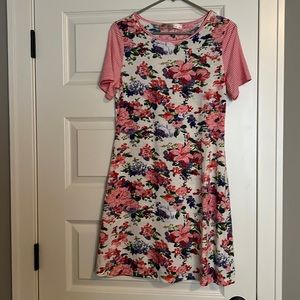 Floral t shirt dress